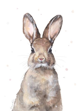 Portrait de lapin - Carte de vœux 2