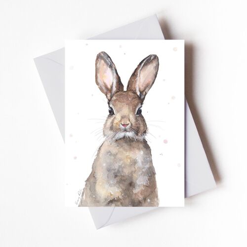 Bunny Portrait - Greeting Card