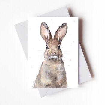 Portrait de lapin - Carte de vœux 1