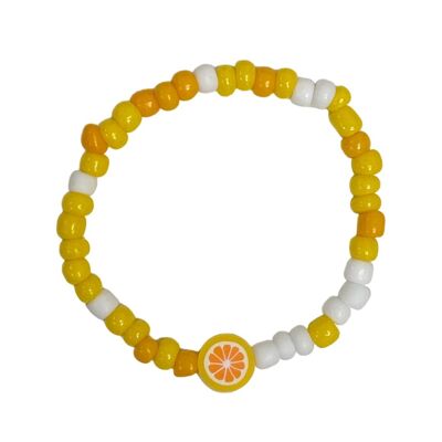 Pulsera de arcilla naranja