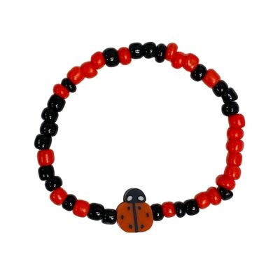 Clay bracelet ladybug