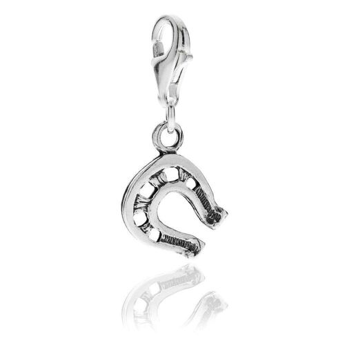 Horseshoe Charm in Sterling Silver