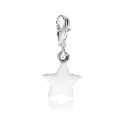 Star Charm in Sterling Silver and Enamel