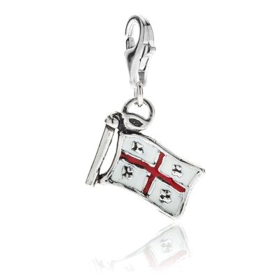 Quattro Mori Charm in Sterling Silver and Enamel