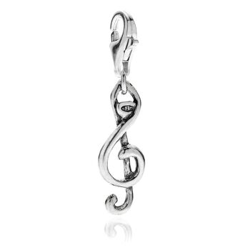 Charme de violon en argent sterling 1