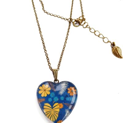 Rainforest heart necklace