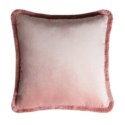 MAJOR FIFTY COLLECTION CUSHION | VELVET WITH FRINGES PINK