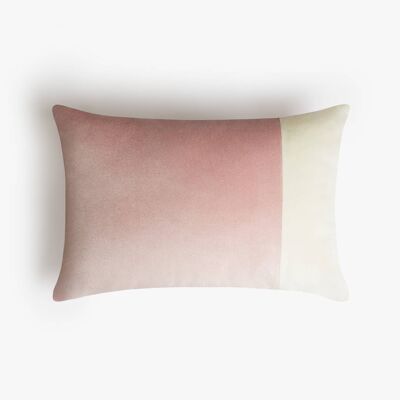 Coussin DOUBLE RECTANGLE ROSE Velours Doux