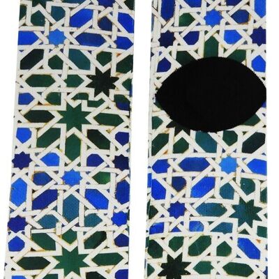 Calzino andaluso mosaico blu Spagna taglia 44-46