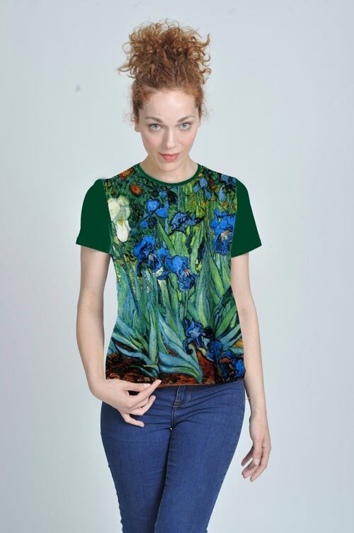 camiseta lirios Van Gogh talla XXL