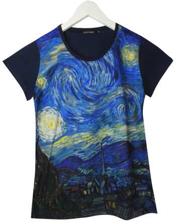 T-shirt nuit étoilée Van Gogh taille M 1