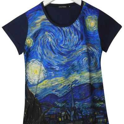 camiseta noche estrellada Van Gogh talla L