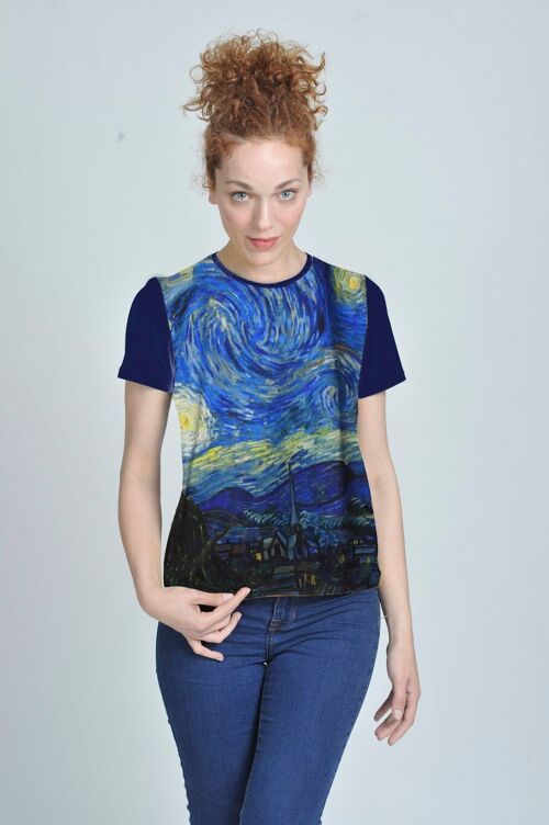 camiseta noche estrellada Van Gogh talla XL