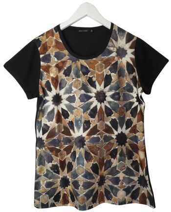 t-shirt mosaïque rouge andalousie espagne taille XL 1