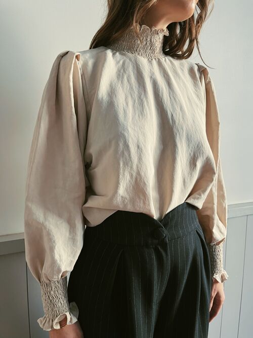 La blouse Alba - Beige