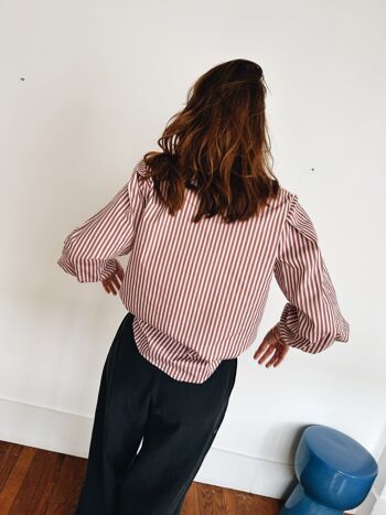 La chemise Paola - Bordeaux 4