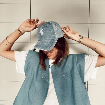 La casquette Ginette - Bleu jean