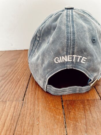 La casquette Ginette - Bleu jean 3