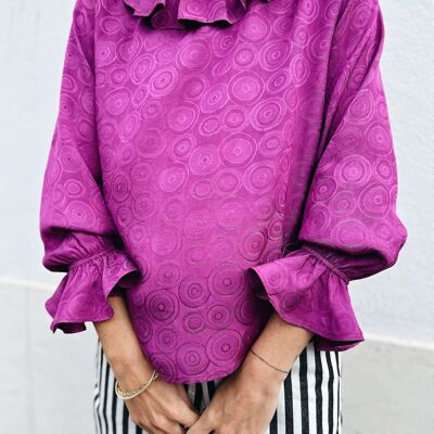 The Antoinette blouse - fuschia