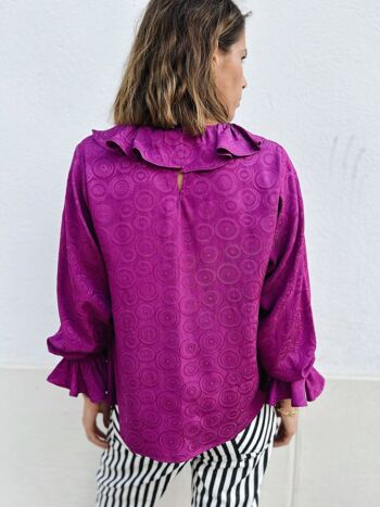 La blouse Antoinette - fuschia 2