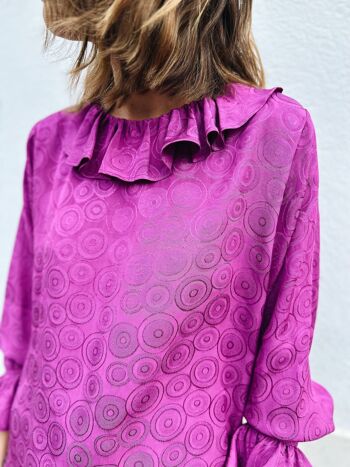 La blouse Antoinette - fuschia 4