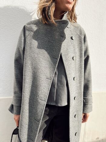Le manteau Oscar- gris 1