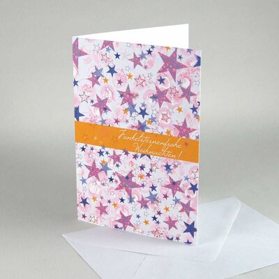 Craft Christmas card with white envelope