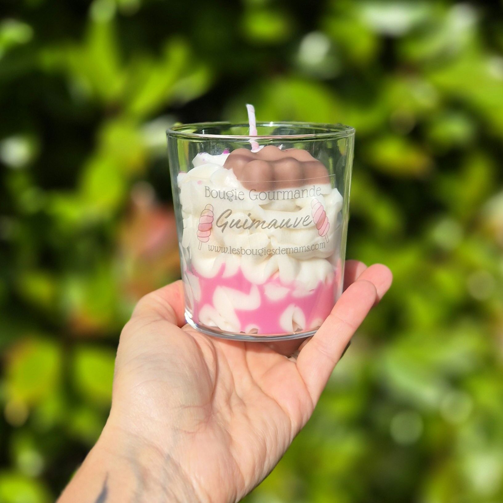 Marshmallow gourmet candle