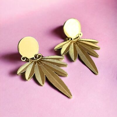 “AMANDA” earrings in stainless steel