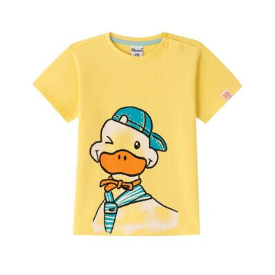 T-shirt Bébé Garçon Canard Jaune