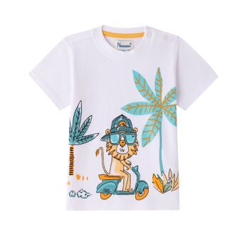 T-shirt bébé garçon avec lion 1