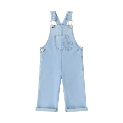 Blue denim dungarees for baby boy