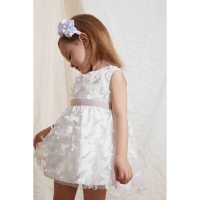 Baby girl dress with butterflies