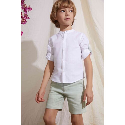 Camisa cuello mao en Beige para niño