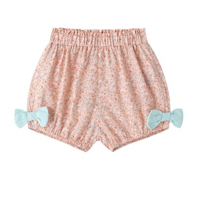 Baby shorts with two bows and prints