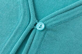 Cardigan tricoté bleu pour fille 5