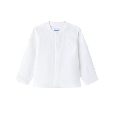 Chemise bébé blanche à manches longues