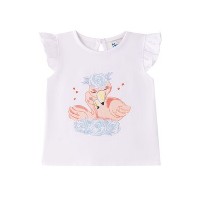 Flamingo-T-Shirt für Mädchen