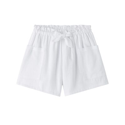 Girl's shorts with pockets and bow