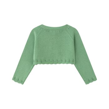 Cardigan tricoté pour bébé fille avec broderie 9