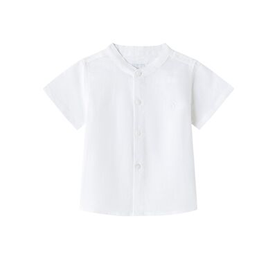 Chemise bébé blanche à manches courtes