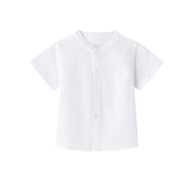 White short sleeve baby shirt