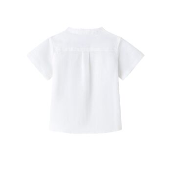 Chemise bébé blanche à manches courtes 2