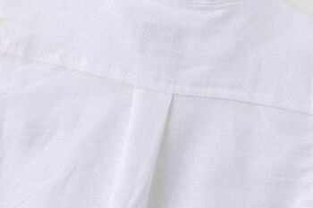 Chemise bébé blanche à manches courtes 6