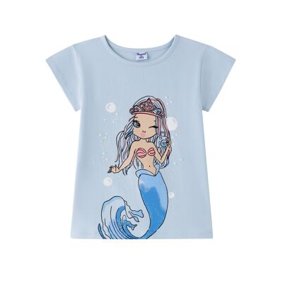 T-shirt sirena da bambina