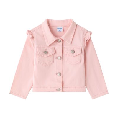 Chaqueta Denim Rosa de niña