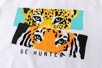 T-shirt garçon imprimé tigre et léopard 5