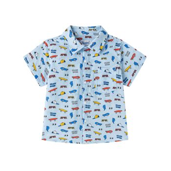 Chemise à manches courtes avec imprimé skate 1