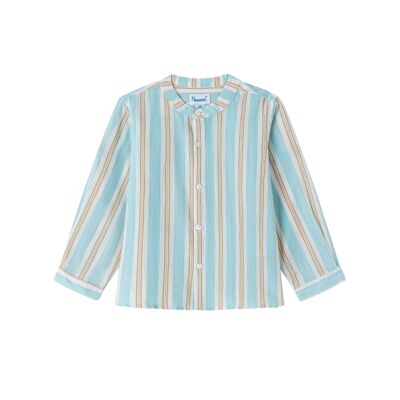 Junior Boy's 3-Tone Striped Shirt