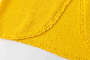 Cardigan tricoté jaune pour fille 5